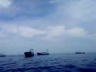 有關(guān)中國印尼艦艇對峙的視頻截圖