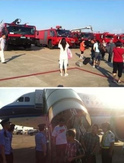 南航客機(jī)冒煙迫降杭州機(jī)場(chǎng)