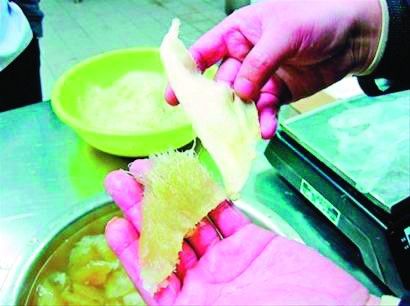 國內魚翅4成系明膠合成 每斤成本僅20