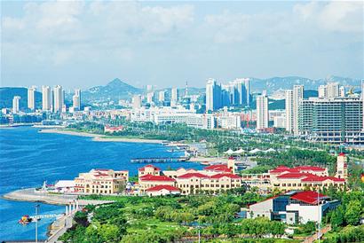 青島西海岸一核雙港九灣六區(qū)開(kāi)發(fā)格局成形 CBD地標(biāo)落成