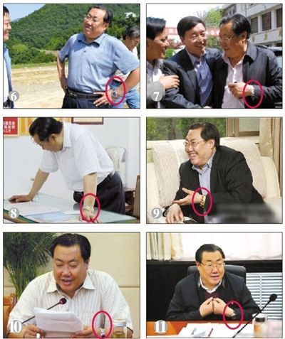 昨日，網(wǎng)友檢索出陜西安監(jiān)局長楊達才疑似戴過更多塊表。資料圖片
