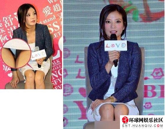 防止泄春光 女星一定要注意坐姿！