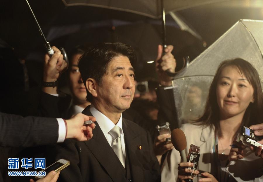 日本自民黨總裁安倍晉三參拜靖國神社