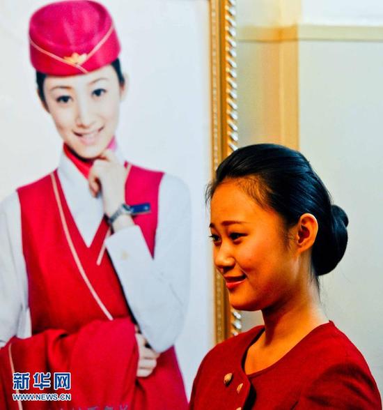 千名美女學(xué)生競逐空姐夢 儀態(tài)要求嚴格