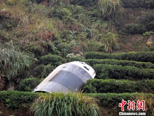 落在江西省遂川縣湯湖鎮(zhèn)高塘村的衛(wèi)星整流罩殘骸。