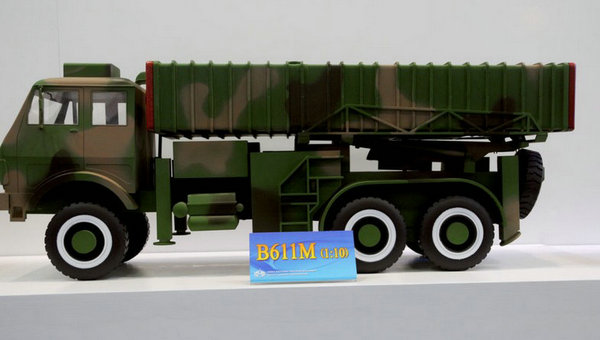 資料圖：B-611M導(dǎo)彈發(fā)射車。
