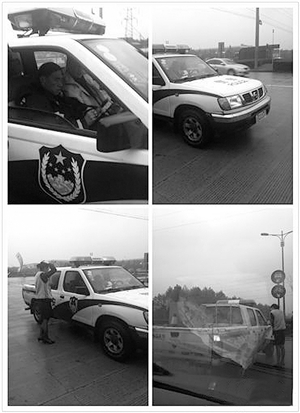 交警車(chē)內(nèi)開(kāi)罰單讓女車(chē)主淋雨等 稱怕罰單濕