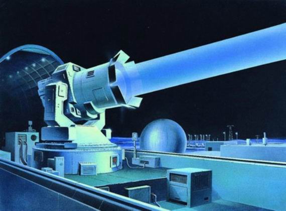 原文配圖：地基高能反衛(wèi)星武器示意圖。