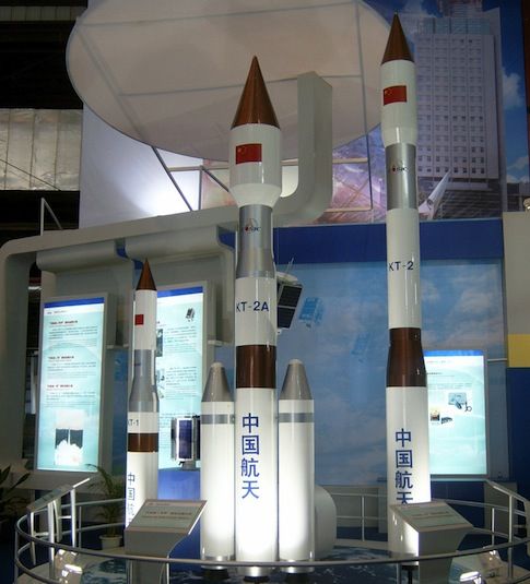 資料圖：中國(guó)KT-2A火箭。