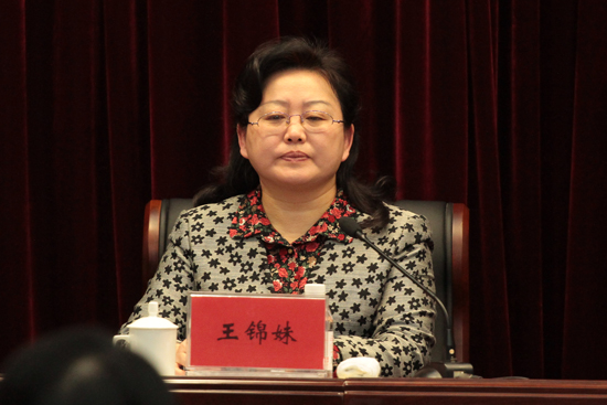   市政府糾風辦主任、市監(jiān)察局局長王錦妹出席會議
