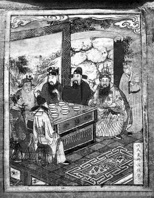 　▲古代有肥水衙門大發(fā)過年紅包，亦有官員請(qǐng)下屬吃一頓了事