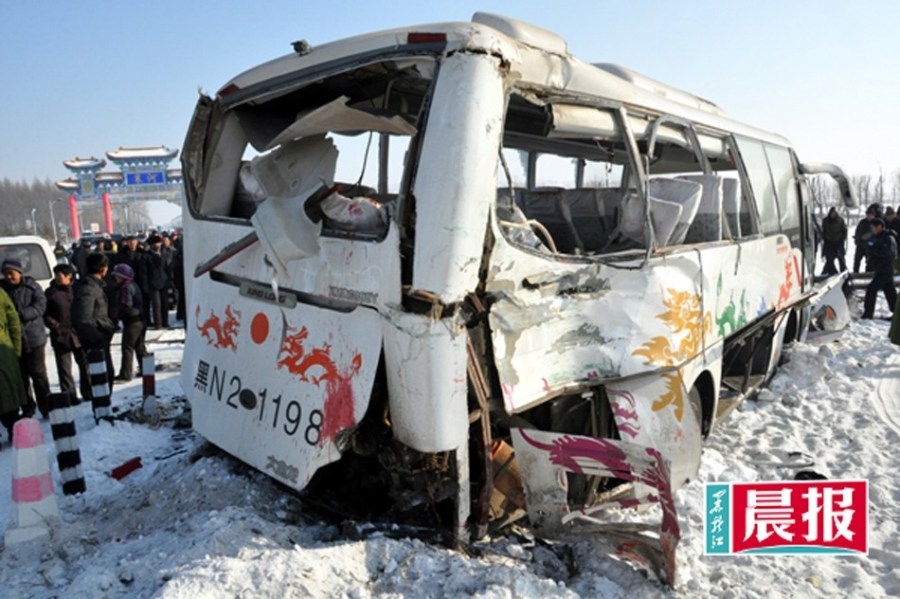 黑龍江火車(chē)與客車(chē)相撞致9人死亡