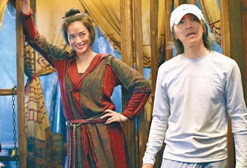 周星馳與舒淇拍攝《西游降魔篇》片期間合作無間。（資料圖）