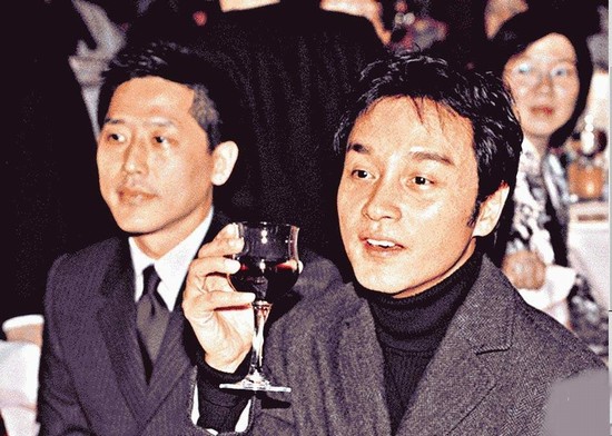 張國榮和唐唐舊照。
