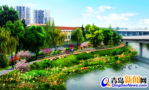 李村河舞陽路節(jié)點(diǎn)整治方案設(shè)計(jì)效果圖