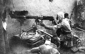 我冀中軍區(qū)第17團(tuán)一部反擊敵人的“掃蕩”。